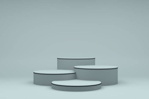 istock Abstract Podium, Rock Stone Platform Minimal Product Presentatiton 1345945491