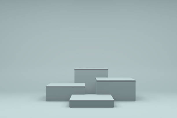 istock Abstract Podium, Rock Stone Platform Minimal Product Presentatiton 1345945588