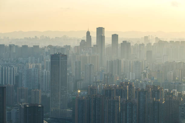 Chongqing high density residential area