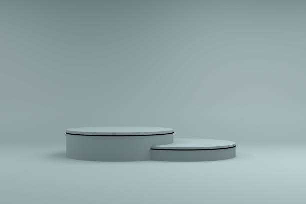 istock Abstract Podium, Rock Stone Platform Minimal Product Presentatiton 1345945817