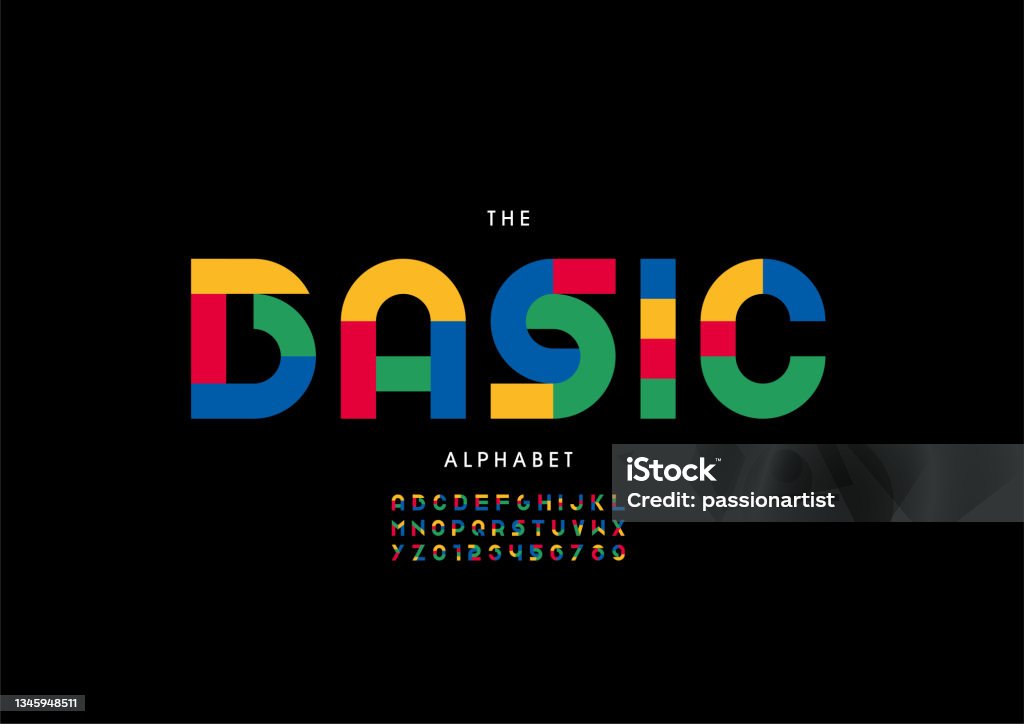 Letra Basic Basic Alphabet Stock Illustration - Download Image Now - Number ...