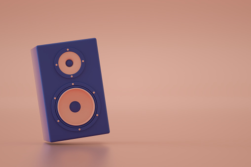 3d rendering of Audio Speaker, Music Party Background.