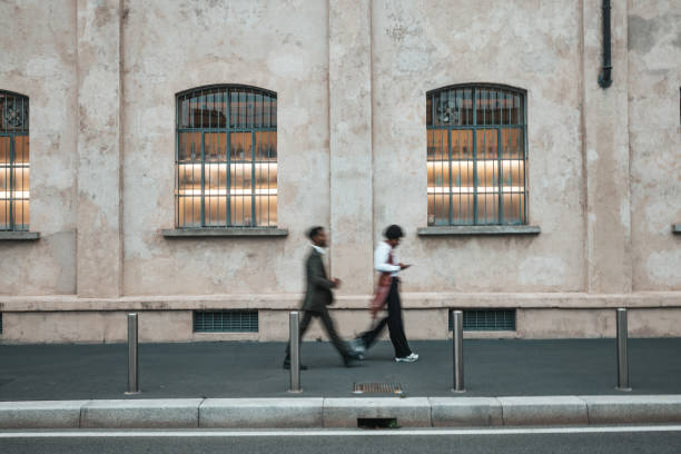 istock Business people walking to the office 1345953284