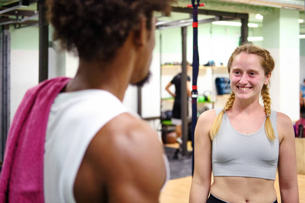 istock People exercising at the gym 1345958054