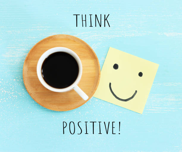 istock A cup of coffee with the text think positive 1345959027