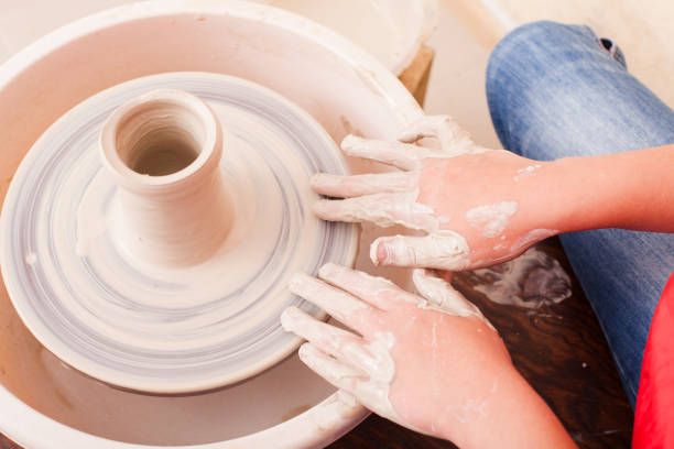istock High Angle View Of Person Working 1345959268
