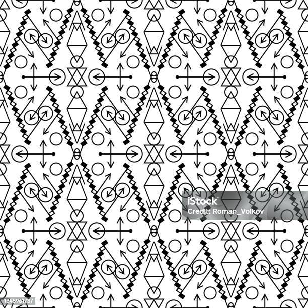 Ribal Vector Pattern Vector Tribal Seamless Pattern Stock Illustration - Download Image Now ...