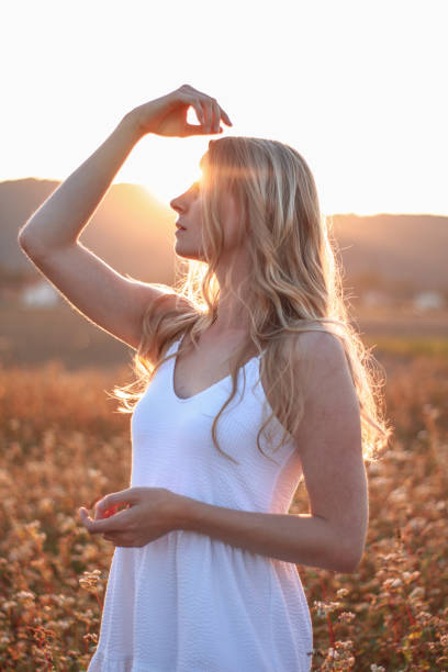 istock Girl in a buckwheat 1345965366