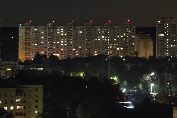 istock Overnight in a city near Moscow 1345975419