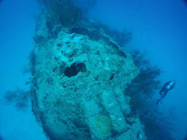 istock Japanese navy destroyer Fumitsuki in WW2 1345977860