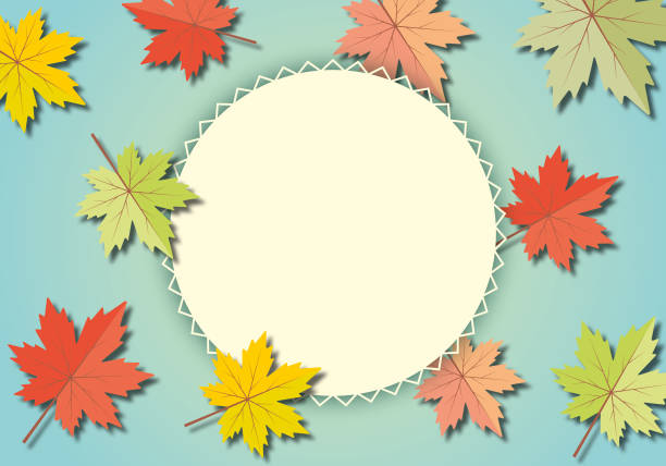 istock Autumn background sale banner with maple leaves. 1345979012