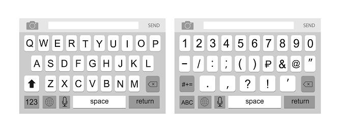 Virtual Key Numbers Keyboard Smartphone Keyboard Keypad Alphabet And Numbers Virtual Key Board For ...