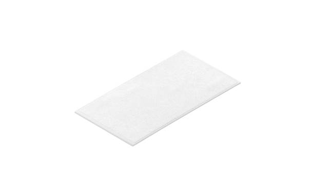 istock Blaank white unfolded small towel mock up, isolated 1345990143