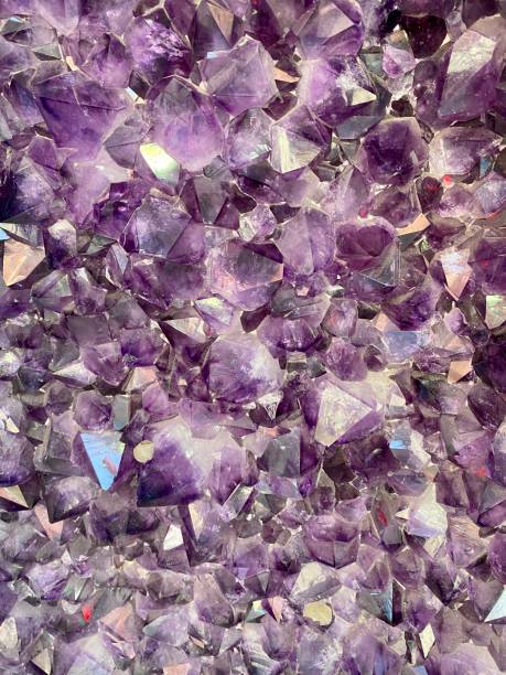 istock Natural and bright purple amethyst stone 1346002342