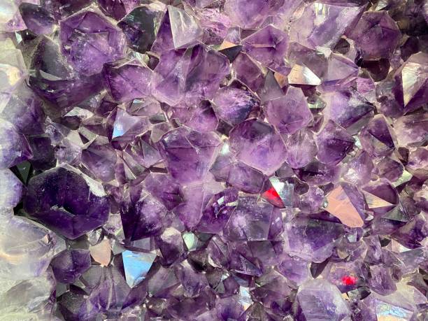 istock Natural and bright purple amethyst stone 1346002364