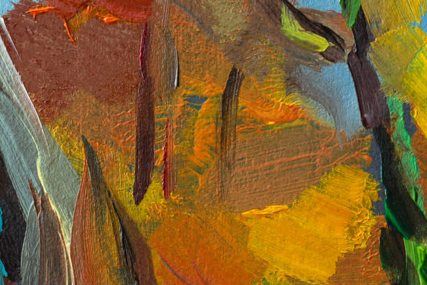 istock Abstract background autumn painting 1346006416