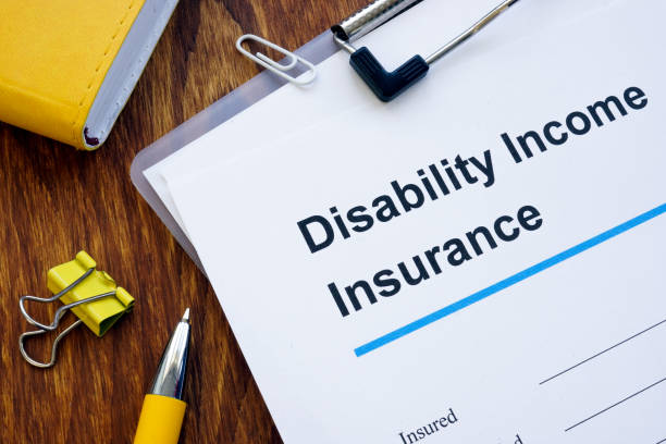 istock Disability Income DI Insurance application form and pen. 1346022356
