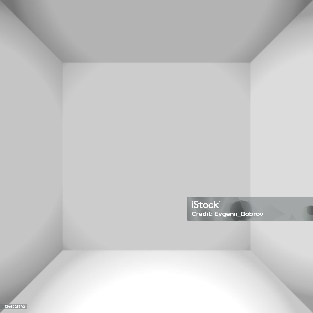 Realistic Empty Box Realistic Empty Space Of The White Box Stock Illustration - Download ...