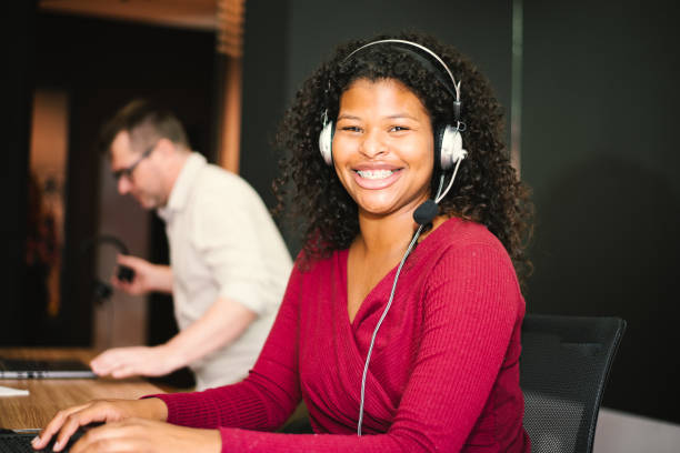 istock A woman and a man working in customer service 1346026975