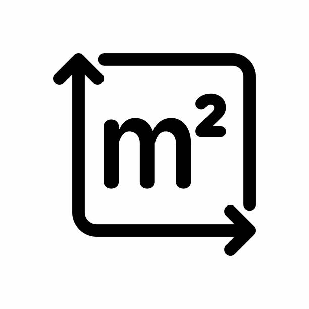 Square metre outline information icon Available in high-resolution and good quality to fit the needs of your project. surface level stock illustrations