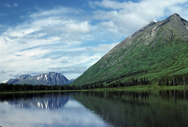 Kenai Peninsula Mountains in the summer
