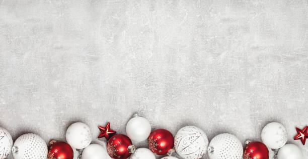 istock Red and white Christmas baubles in a box 1346038174