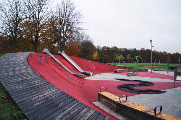 istock A big park and playground equipment 1346039188