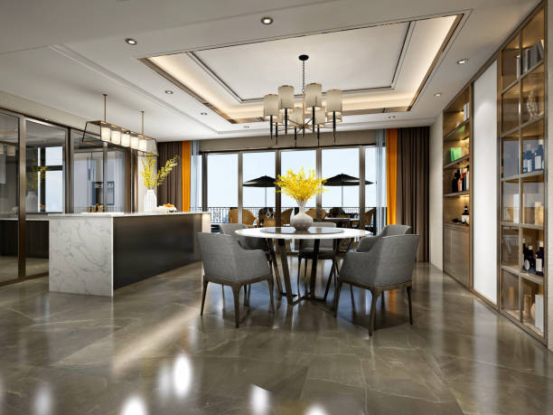 istock 3d render of luxury house kitchen 1346040479
