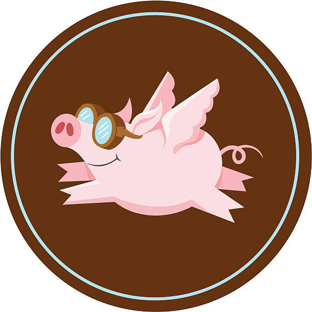 1,197 Flying Pig Illustrations & Clip Art - iStock | Flying pig icon, Flying  pig balloon, Flying pig line