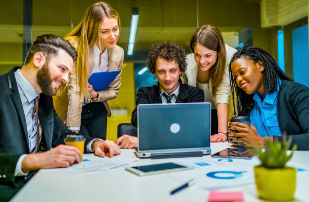 istock Business people working together in the office 1346042614