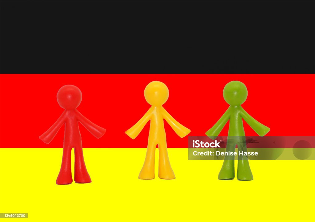 Germany Traffic Light Coalition Government Red Yellow Green Party Stoplight Stock Photo