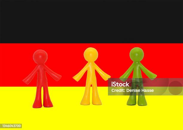 Germany Traffic Light Coalition Government Red Yellow Green Party Stock Photo - Download Image Now