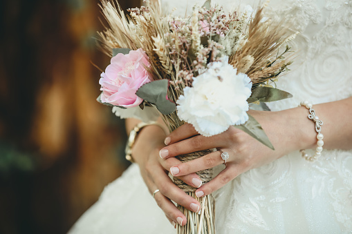 Married, Wedding , Bride , Bouquet