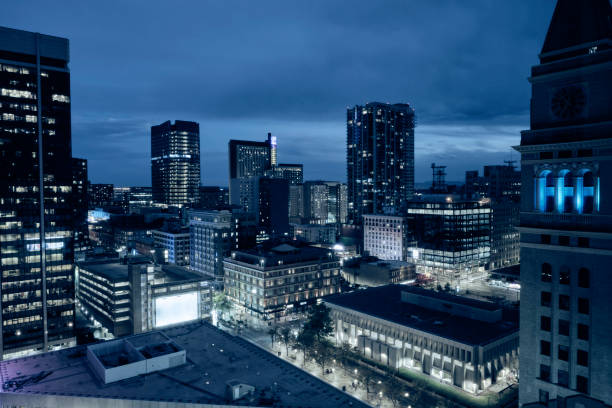 istock Denver Colorado Downtown Skyline at Night 1346047386