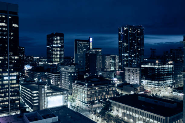 istock Denver Colorado Downtown Skyline at Night 1346047402