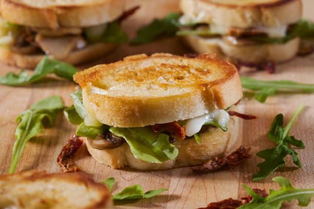 istock Mini Vegetarian Grilled Cheese Sandwich's 1346047769
