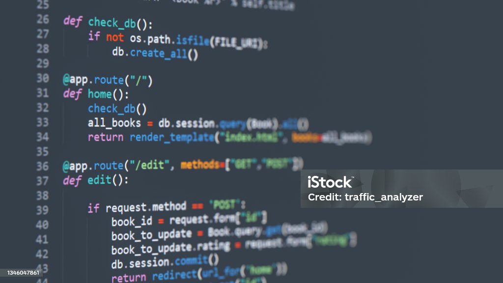 Stock ilustrace Programový Kód Python A Flask Framework – stáhnout ...