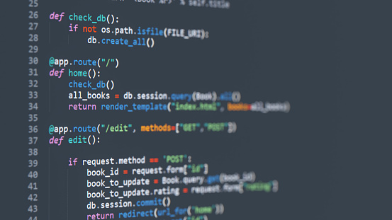 Codificar Python Ilustración de Código De Programa Marco Python Y Flask y más Vectores ...