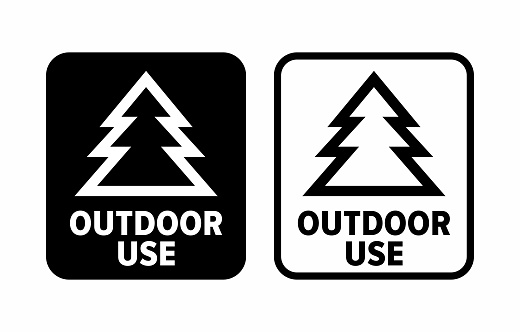 Outdoor Use Vector Information Sign Stock Illustration - Download Image ...