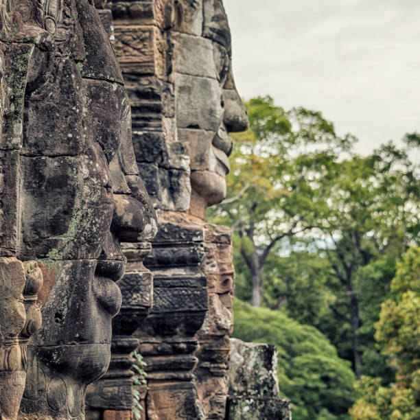 istock Bayon temple in Siem Reap, Cambodia 1346048647
