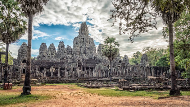 istock Bayon temple in Siem Reap, Cambodia 1346048689