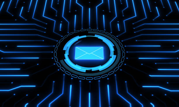 istock The concept of virtual communication on the Internet, via e-mail 1346055054