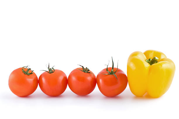 istock Yellow sweet pepper and tomatoes 134606022