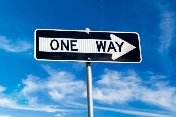 istock One way sign in New York 1346061996