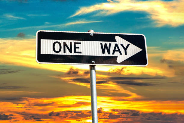 istock One way sign in New York 1346062072