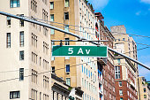 istock Fifth Avenue street sign in New York 1346062116