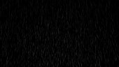 Heavy rain drop in rainy season effect on black screen. 3d rendering