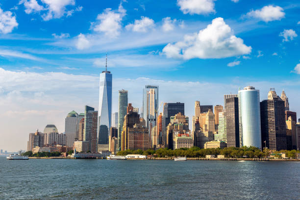istock Manhattan cityscape in New York 1346069136
