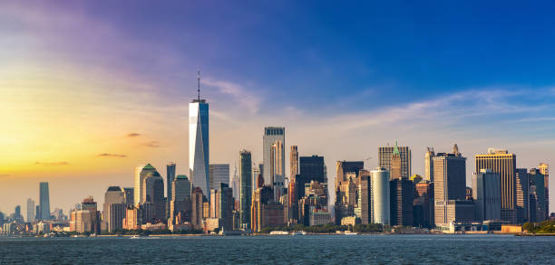 istock Manhattan cityscape in New York 1346070847