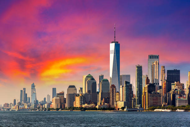 istock Manhattan cityscape in New York 1346070869